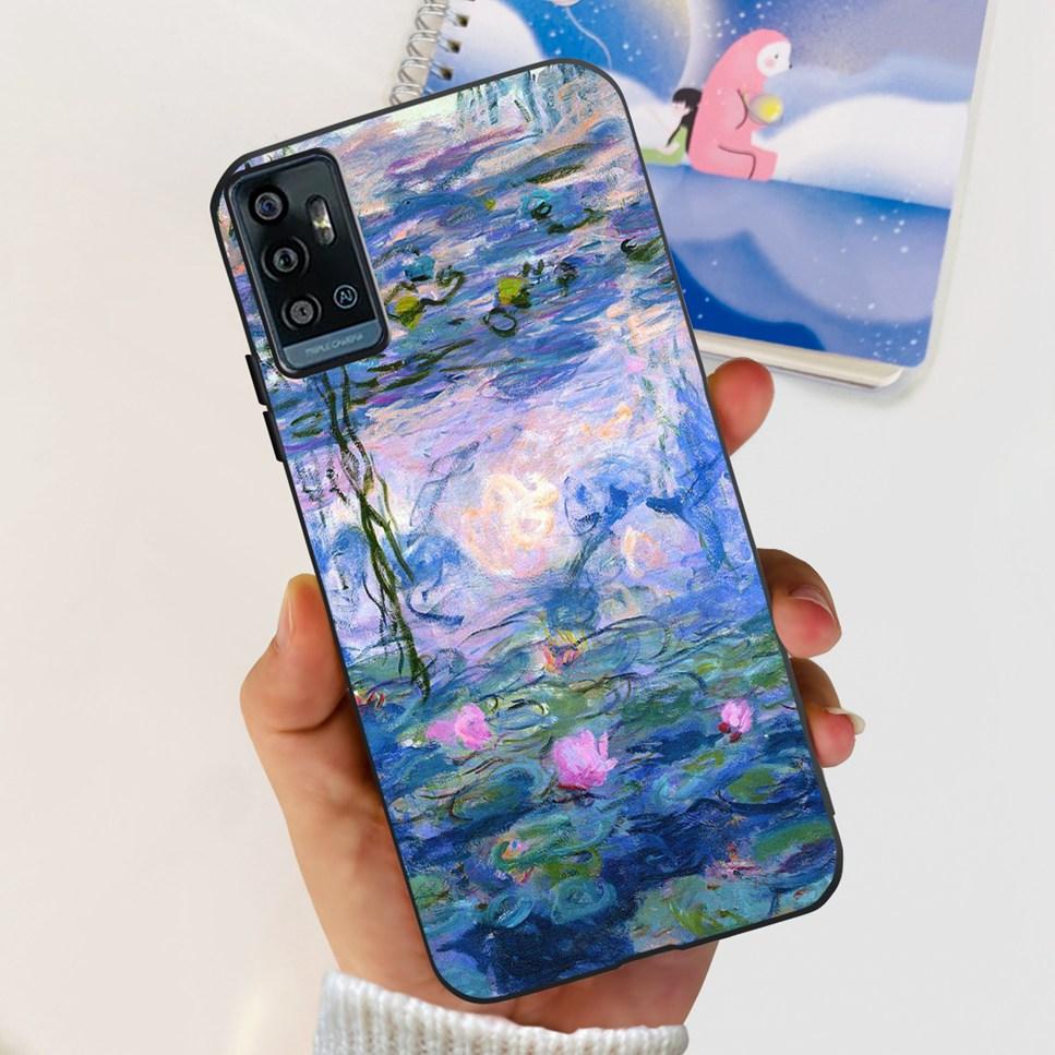 For ZTE Blade A71 6.52" Case Cartoon Dinosaur Football TPU Soft Silicone Cover For ZTE Blade A71 2021 A7030 Phone Cases Fundas
