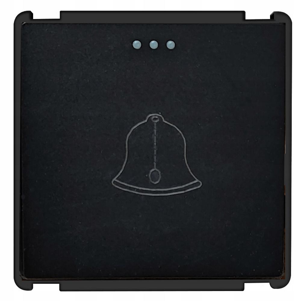 Doorbell push button mechanical insert black RTX SH