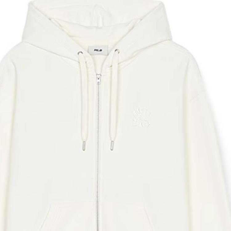 New MLB New York Yankees Sweatshirt Unisex Cream 3ATRM0551-TRM05