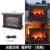 USB Charging Creative Small LED Flame Fireplace Ornaments Home Hardcover Crafts Candlestick Decoration Charcoal Wind Fire