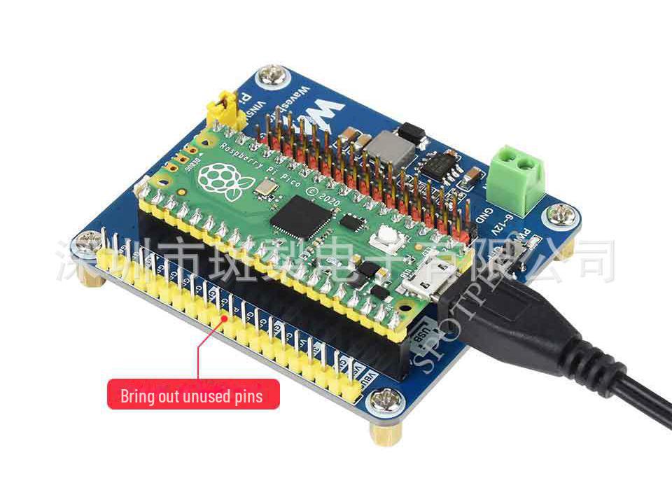 Raspberry Pi Pico Servo Driver Expansion Board: 16-Channel, 16-bit Resolution