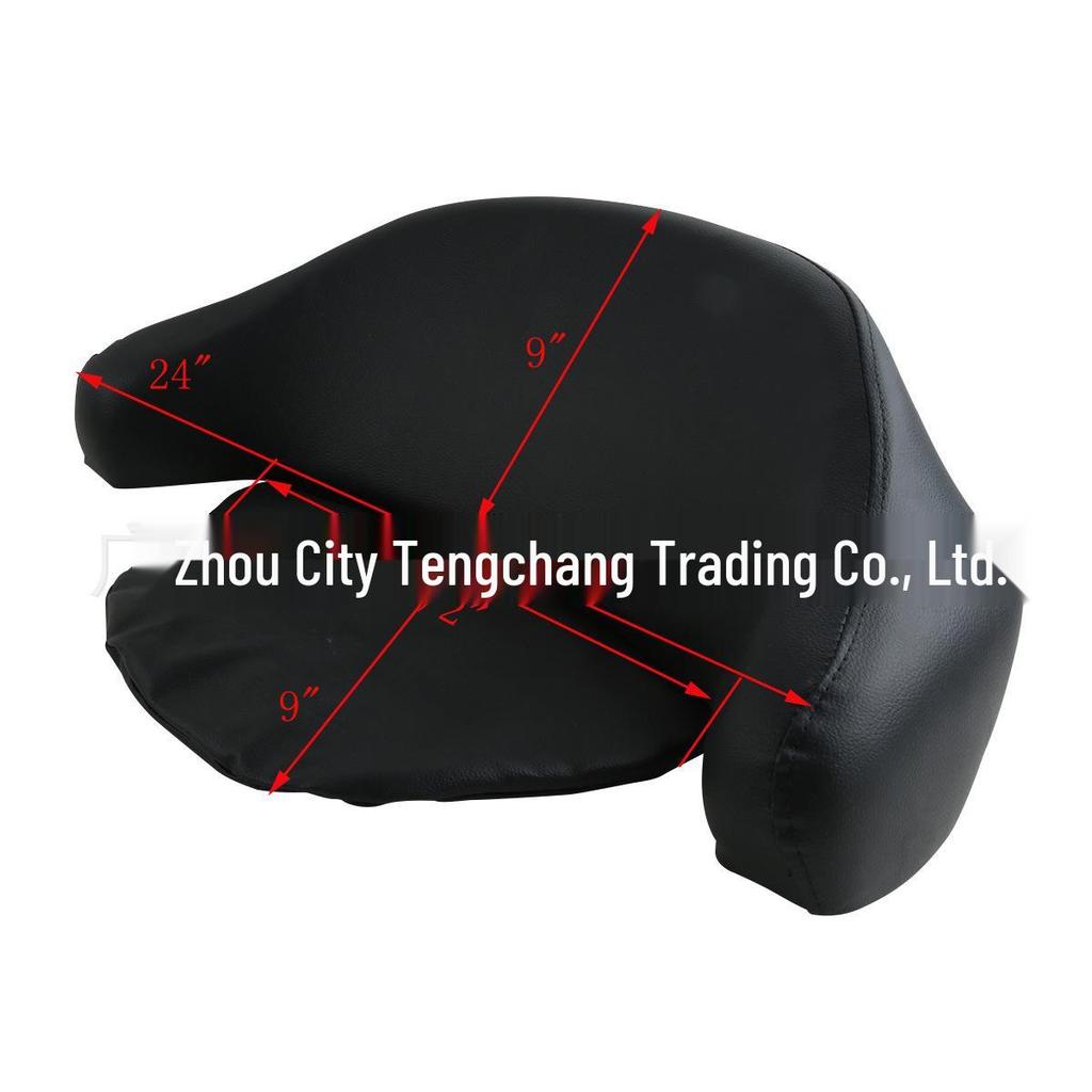 Universal Black Backrest Cushion for Harley Street Glide & Road King