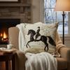 Federa per Cuscino Cavaliere a Cavallo Stampa Arazzo Vintage Custodia Cuscino Classica per Dressage per Divano Letto Divano Arredamento Casa di Campagna