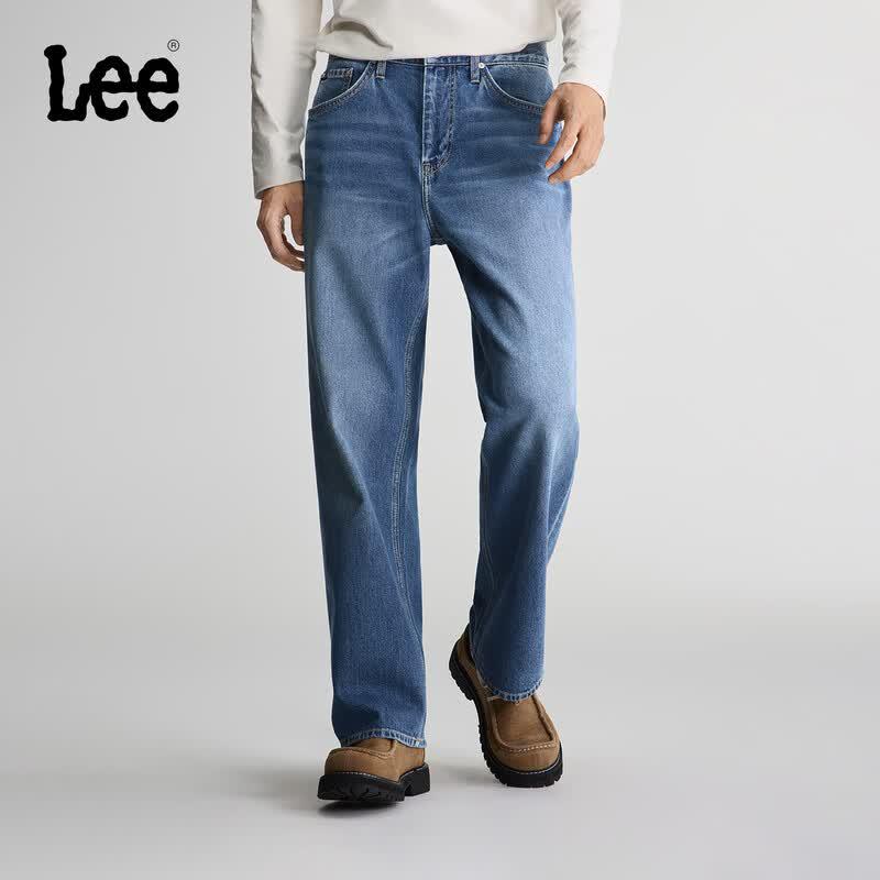 Lee Men s 762 Loose Straight Fit Mid-Blue Jeans 30