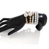 5 teile/satz Imitation Perle Armbänder Übertreibung für Frauen Multilayer Schmuck Geschenk