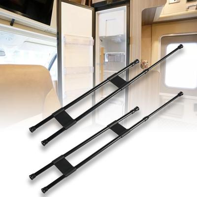 27''/35" Tijă de frigider cu arc reglabil, bară dublă pentru frigider pentru călătorie, rulotă, bare de tensiune pentru frigider