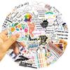 50 Cartoon French Inspirational Graffiti Stickers Decorate Suitcase Guitar DIY Waterproof Stickers