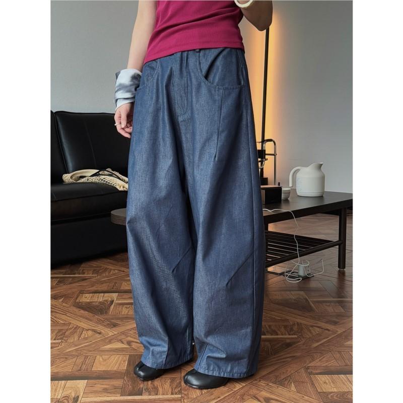 Johnature Japanese Retro Balloon Silhouette Pants Women Spring Summer Breathable Casual Full Length Pants