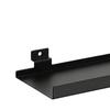 1/2 Metal Wall-mounted Slat Shelves For Wall-mounted Storage And Display At Home Wall Mounted Slat Shelf Black 25*12.5*3.5cm