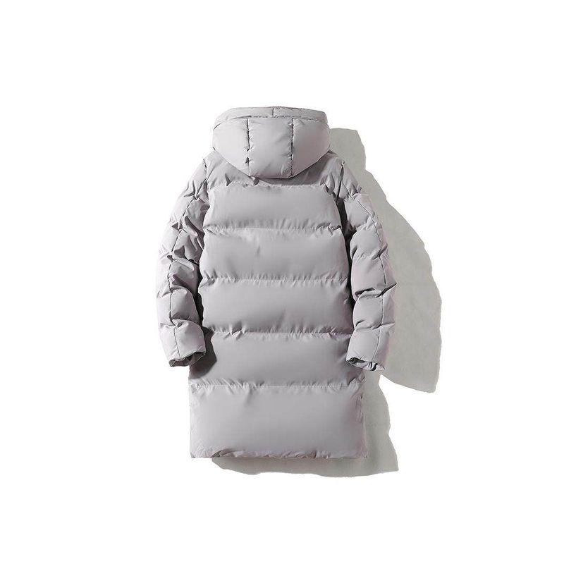 Autumn New Arrival Mid Length Long Length Hooded down Jacket Boys plus Size plus Size Overweight Man Overcoat Heattech Super Thick Bread Coat