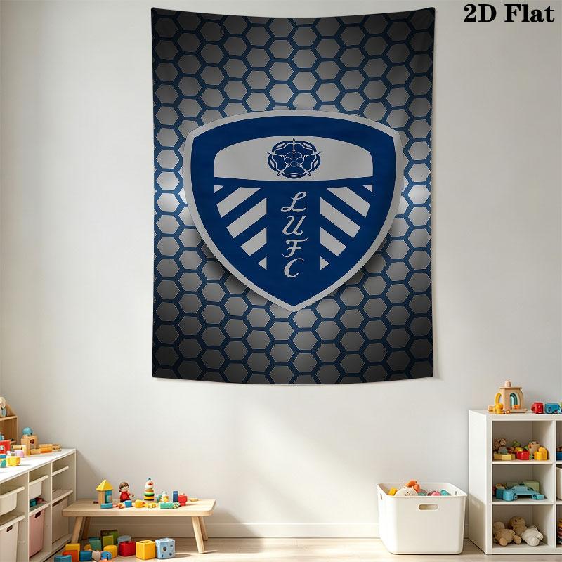 Leeds poster  Wall Hanging Printed Fabric Blanket Decorative Tapestries for Bedroom Living Room Home Decor
