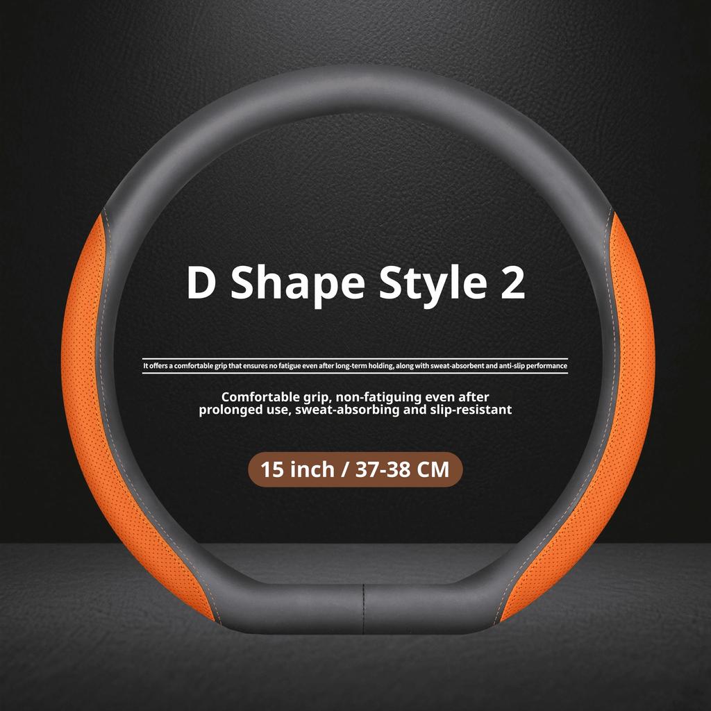 Sport Style Steering Cover For BYD Atto 3 Dolphin Seal Han Tang Seal U Dolphin Mini Shark 37‑38CM Premium Touch Car Accessories