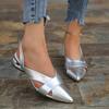 Sapatos femininos de bico fino, sandálias rasteiras, chinelos casuais, sapatos 2024, moda verão, novos, praia, ao ar livre, feminino, slides