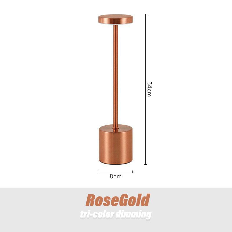 3 Color Light Dimming Cordless LED Table Lamp Retro Bar Atmosphere Light for Restaurant Bar Outdoor Ambient
