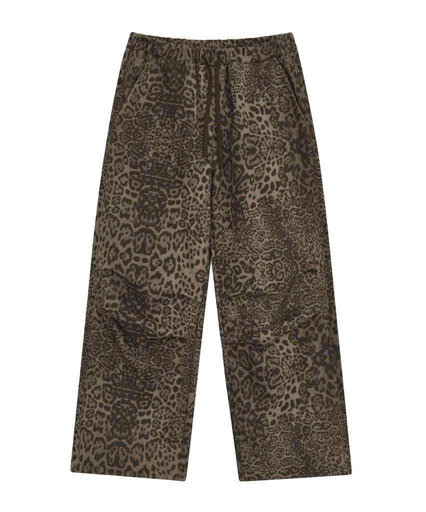 Depeugameoncheu Leopard Sweat Pants [Brown]