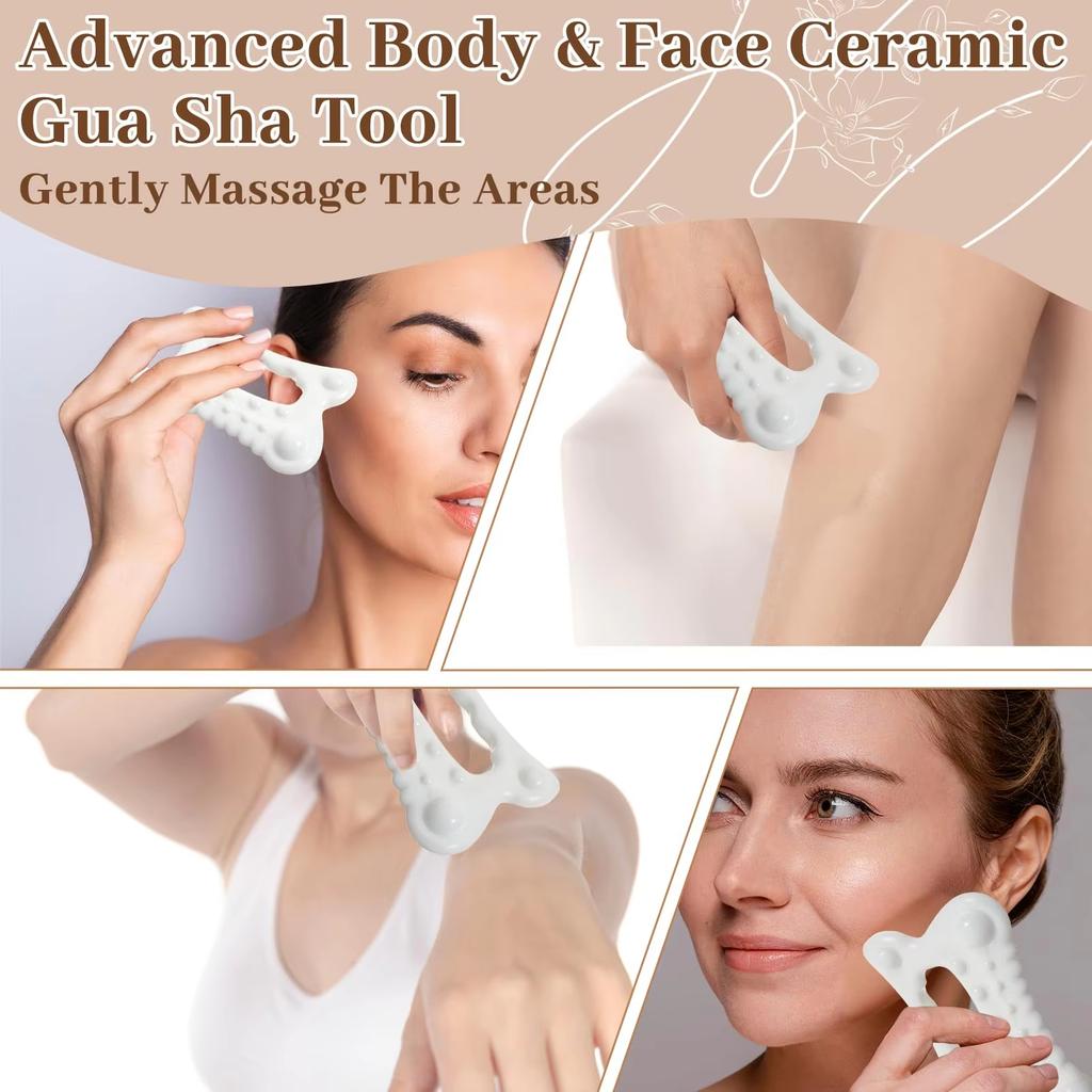 New Facial Maintenance Gua Sha Massage Board Resinous Static Free Portable Full Body Scraping Plate for Women Adults