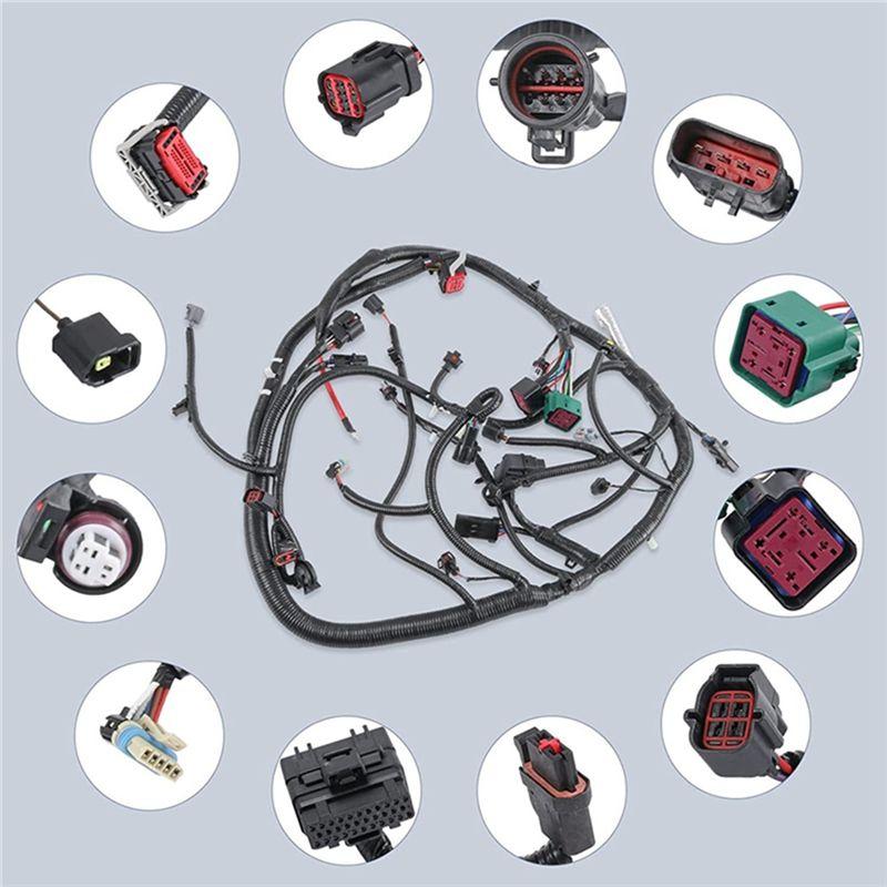 A84X-For Ford Super Duty 6.0L 2005-2007 Diesel Engine Wiring Harness 5C3Z-12B637-BA 5C3Z12B637BA