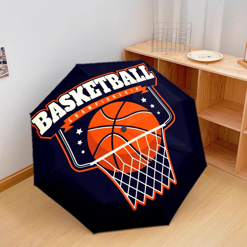1PC basketball sport Umbrella Portable Folding Umbrella Iron Frame Hole Bone Structure Outdoor Home Umbrella A7