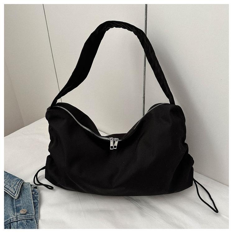 

Минималистский стиль Большая вместительная сумка для плавания и фитнеса Тренировочная сумка Trend Personality Fold Ленивый стиль Сумка для отдыха чёрный