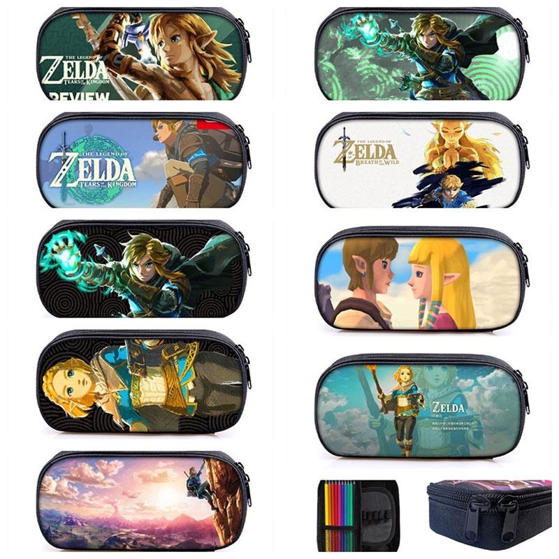 Legend Of Zelda Kingdom Tears Cartoon Pencil Case Durable And Breathable Polyester Material