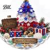 Seasonal Gift for Friends Christmas Acrylic Hanging Pendant Holiday Tree Decoration, 2D Flat Ocean Theme Ornament Elegant Decoration Home Party Decor,