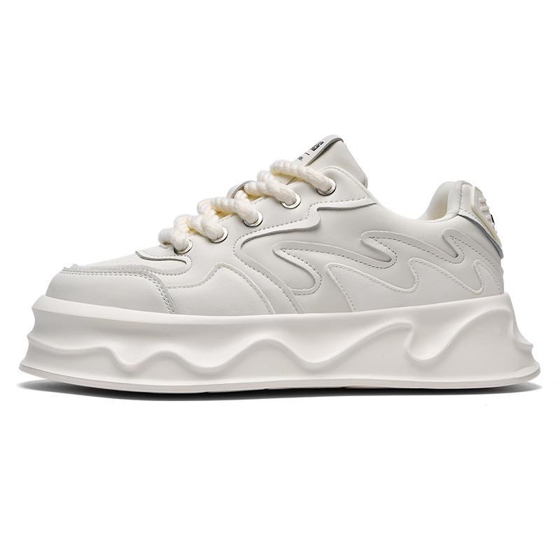 Spring Men s Trendy Lace-up Casual Designer Shoes - Versatile, Thick-soled Everyday Footwear 41