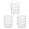 350ML Transparent Glass Cup High Borosilicate Heat-resistant Caterpillar Shape Drinking Glasses Coffee Mug Beer Juice Milk Cups