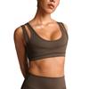 Nike x SKIMS Women's Matte Double Strap Scoop Bra Dark Sepia