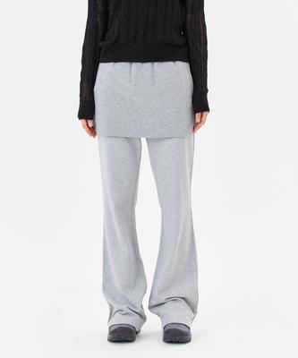 Women'S Angel Skirt Layered Pants - M/Grey