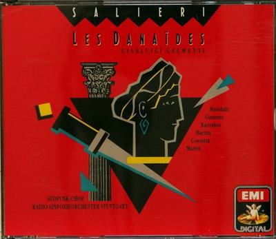 CD ANTONIO SALIERI - MARGARET MARSHALL - Les Danaïdes CDS7540732 EMI Digital 1990 Germany Classical Used