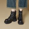 Autumn Winter Minimalist Comfortable Thick Heel Women's Shoes Platform Women Boots Fashionable Versatile Anti Slip Short Boots