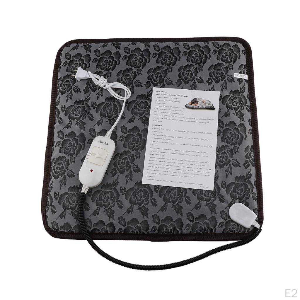 Pet Heating Pad Heated Dog Beds Warmer - Cat Electric Heat Pad, Mat, Soft Removable Cover