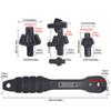 3 in 1 Drill Chuck Ratchet Spanner, Universal Double Head Chuck Key Replacement Tool Multi-Function Clamping for Electric Drills