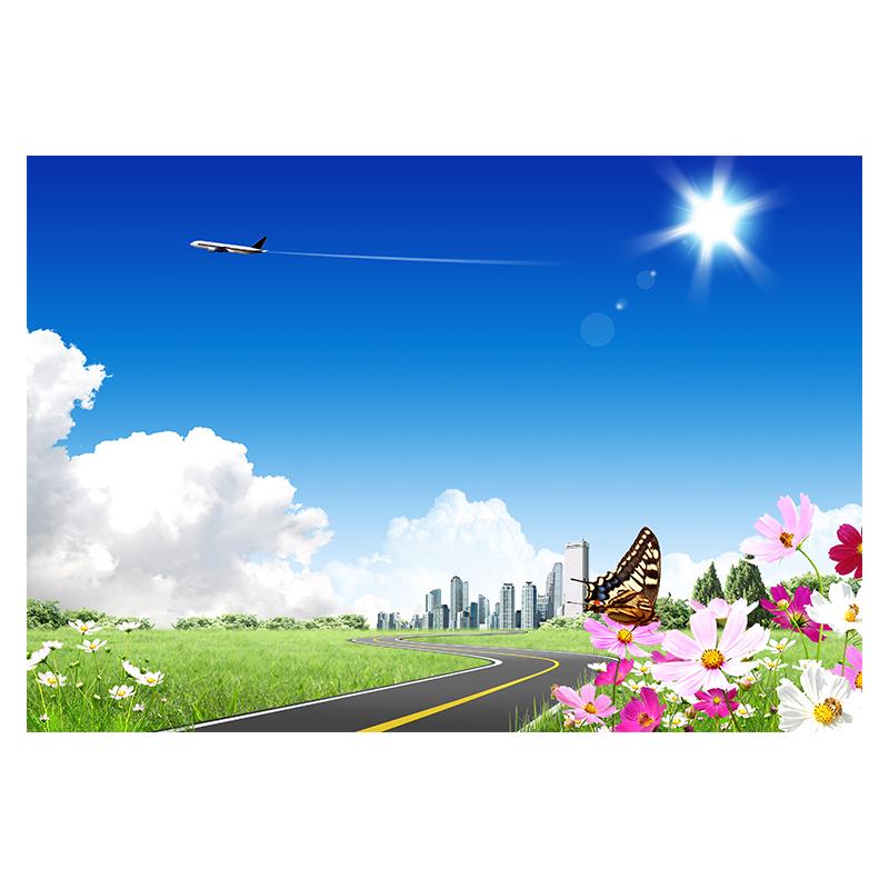 

Весенне-летние мероприятия, В помещении/На открытом воздухе, Цветочный декор, Фон для вечеринки, Фотогалерея, Настенный гобелен-фон «Голубое небо и белые облака» 5*3ft (150*100cm)