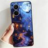 Case for Xiaomi Mi 17 Pro Max 14 10T 12T 11 13 Lite 12 12X 11T Phone Cover 15T 17T Halloween Bat Castle