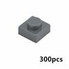 300 Stück DIY Partikel 3024 Dünne Bausteine 1x1 Noppen Steine Pädagogisches Zusammenbauen Konstruktion Kompatibel 3034 Kinderspielzeug