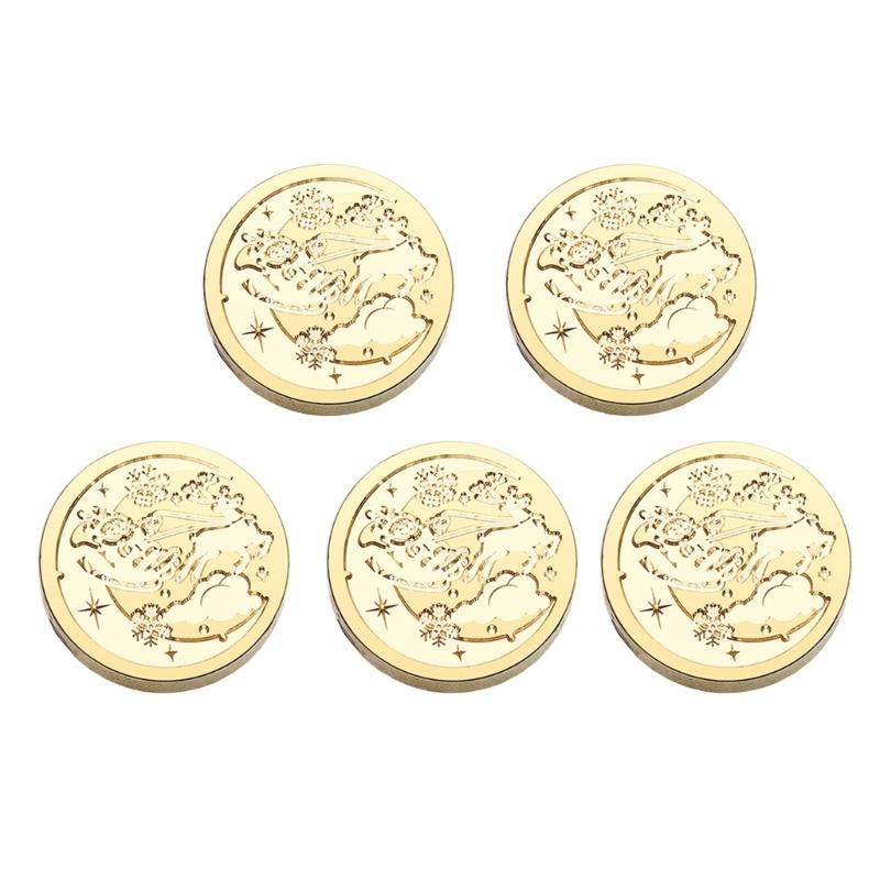 Emboss Sealings Wax Stamp Head Brasses Sealing Stamp Wax Seal Stamp Head Replacement for Envelope Sealing Greeting Card