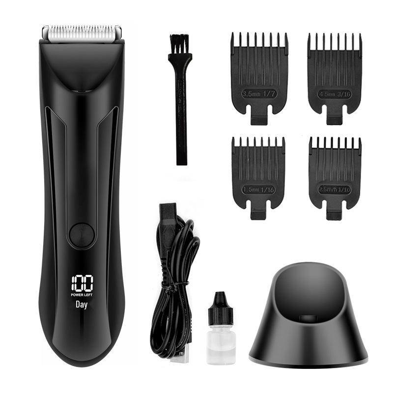 Women's Four-in-One USB Rechargeable Electric Shaver for Legs, Armpits, and Pubic Hair