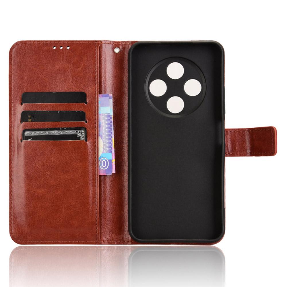 For TECNO Spark 30C 4G kL5n Case Crazy Horse Texture PU Leather Phone Wallet Cover