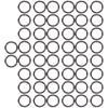 50Pcs Metal Rings 15x3mm Iron Material Sturdy   Multifunctional Exquisite O Rings Metal