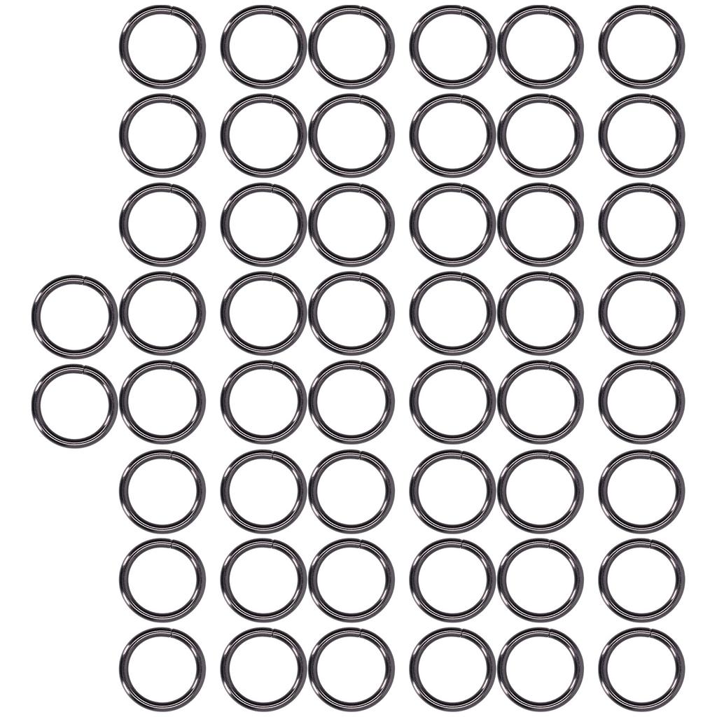 50Pcs Metal Rings 15x3mm Iron Material Sturdy   Multifunctional Exquisite O Rings Metal