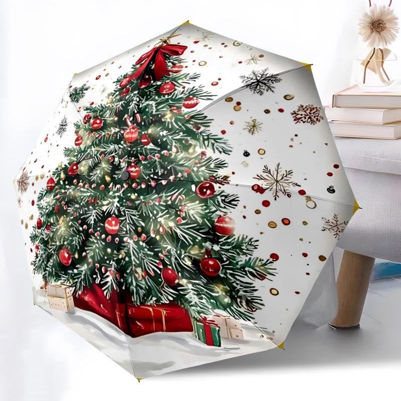 

1pc Tree Decorations Automatic Folding Umbrella Durable Iron Frame,All Seasons Home Travel Outdoor Multifunctional Umbrella yy251115143