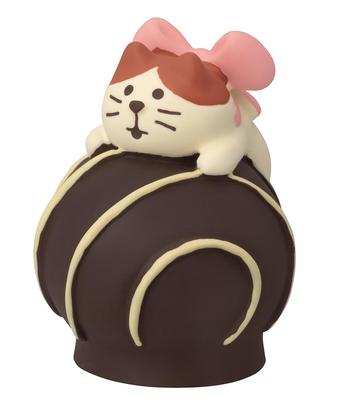 Decore Kitten and Chocolate Bonbons, Bitter, Approx. 31 X 35 X 42mm (ZCB-90310)