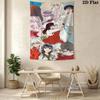 Inuyasha Timeless Adventures Tapestry Wallmounted Fashion Print Home Decor Wall Covering Decoration Homestay Soft Decoration Tapestry