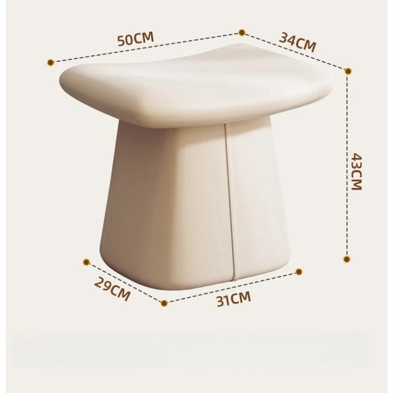 Bedroom Makeup Bench, High-end Feeling, Piano and Shoe Changing Stool, Household Leather Sofa Chair, Skin Friendly, Breathable