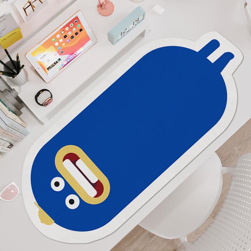 

Мультяшный диатомовый коврик для мыши - Нескользящий, режущийся, впитывающий, быстросохнущий, легко чистящийся настольный коврик 70*30cm