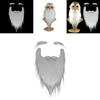 Christmas Santa Costume Accessories With White Faux Beard And Eyebrows For Holiday Party Decor