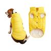 Button Winter Dog Vest With Integrated Keep Warm Fleece Back Zipper For Small Medium Dog