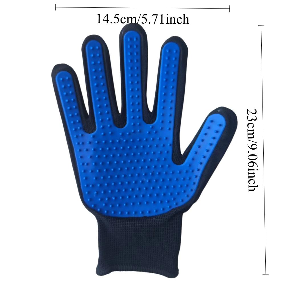 1/2× Pet Cat Grooming Glove Cat Hair Deshedding Brush Gloves Dog Comb for Cats Bath Hair Remover Clean Massage Brush for Animal