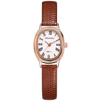 Antique Watch with Leather Roman Analog Quartz Leather Fashion Watch Perfect Gift for Day Women's Strap Display, Waterproof, Movement, Strap, -